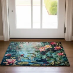 Countryside Tuilps Doormat Floor Mats Washable Rugs Kitchen Mat Non-Slip Oil Proof Rug Indoor Outdoor Mat Bedroom Decor Bathroom Mat Entrance Rug