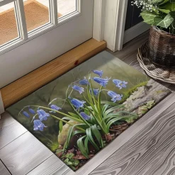 Countryside Tuilps Doormat Floor Mats Washable Rugs Kitchen Mat Non-Slip Oil Proof Rug Indoor Outdoor Mat Bedroom Decor Bathroom Mat Entrance Rug