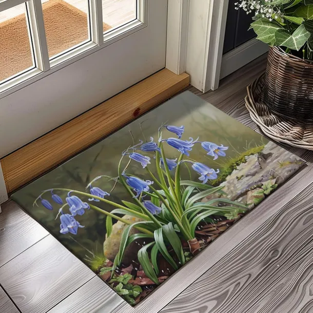 Countryside Tuilps Doormat Floor Mats Washable Rugs Kitchen Mat Non-Slip Oil Proof Rug Indoor Outdoor Mat Bedroom Decor Bathroom Mat Entrance Rug