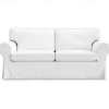 Cover for 2 Seat Sofa 100% Cotton loveseat Slipcover Soft and Breathable Fabric for Maximum Comfort LITB PRIME cover Ektcover