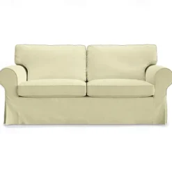 Cover for 2 Seat Sofa 100% Cotton loveseat Slipcover Soft and Breathable Fabric for Maximum Comfort LITB PRIME cover Ektcover