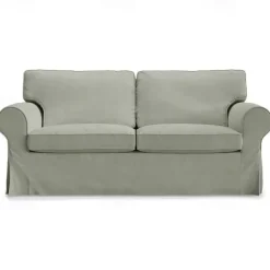 Cover for 2 Seat Sofa 100% Cotton loveseat Slipcover Soft and Breathable Fabric for Maximum Comfort LITB PRIME cover Ektcover