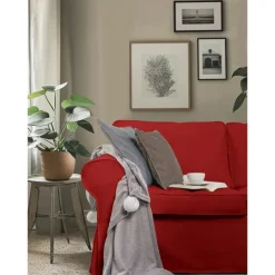 Cover for 2 Seat Sofa 100% Cotton loveseat Slipcover Soft and Breathable Fabric for Maximum Comfort LITB PRIME cover Ektcover