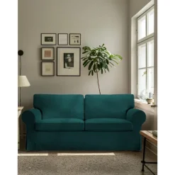 Cover for 2 Seat Sofa 100% Cotton loveseat Slipcover Soft and Breathable Fabric for Maximum Comfort LITB PRIME cover Ektcover