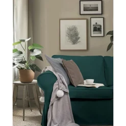 Cover for 2 Seat Sofa 100% Cotton loveseat Slipcover Soft and Breathable Fabric for Maximum Comfort LITB PRIME cover Ektcover