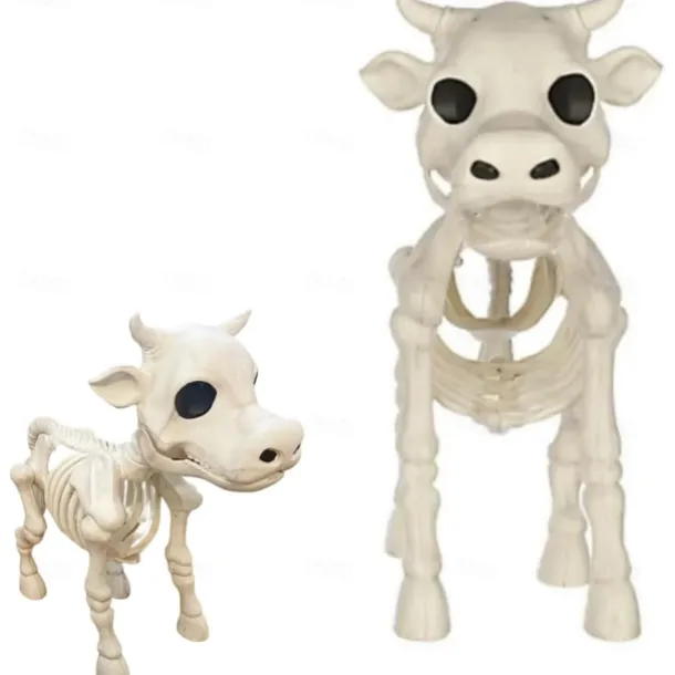 Cow Skeleton Halloween Decoration, 2025 New Halloween Cow Skeleton, Cow Skull Halloween Haunted Skeleton, Halloween Decorative Prop