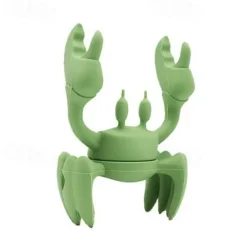 Crab Silicone Utensil Rest - Red Crab Spoon Holder, Heat-Resistant Spoon Utensil Holder Clip, Kitchen Grill Utensil Holder, Silicone Spoon Rest for Stove Top Creative Kitchen Gifts