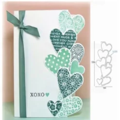 Create Beautiful Crafts with Metal Love Greeting Card Lace Cutting Dies - Perfect for Card Making, Scrapbooking, Stamping & More!