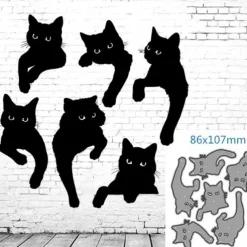 Create Beautiful Crafts with Metal Cat Cutting Dies - Perfect for Card Making, Scrapbooking, Stamping & More!