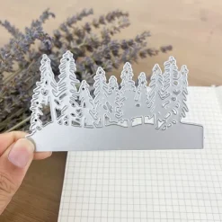 Create Beautiful Crafts with Metal Christmas orest Cutting Dies - Perfect for Card Making, Scrapbooking, Stamping & More!