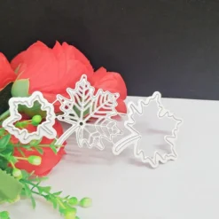 Create Beautiful Crafts with Metal Autumn Maple Leaves Cutting Dies - Perfect for Card Making, Scrapbooking, Stamping & More!