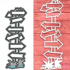 Create Indicator Arrow with Metal Cutting Dies - Perfect for Card Making, Scrapbooking, Stamping & More!