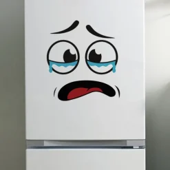 Creative Funny Crying Face Bathroom Toilet Seat Self-Adhesive Decorative Stickers