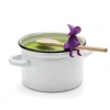 Creative Kitchen Utensils Silicone Tools Little Trapeze Wizard-shaped Pot Cover Anti-overflow Elevating Spoon Holder