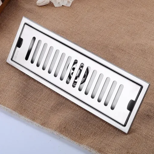 Creative Modern Stainless Steel Drain,Floor Mounted Rectangle Bathroom Accessories