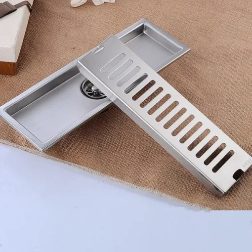 Creative Modern Stainless Steel Drain,Floor Mounted Rectangle Bathroom Accessories