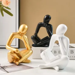 Creative Resin Material Single Handed Face Reading Figurine Decorative Ornaments In Black White And Gold Colors Available For Home Restaurant Decoration Gatherings And Holiday Decoration Aupplie