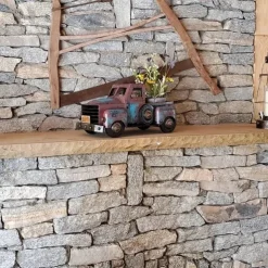 Creative Retro Green Small Truck Flower Pot Flower Plants Succulent Planter, Potted Plants Flower Pot Ornament Resin Statue Planter Cactus Desk Plant Pots for Home Garden Outdoor Decor