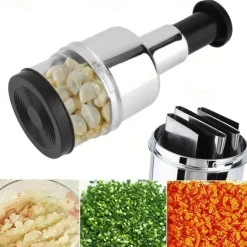 Creative Stainless Steel Garlic Cutter Onion Chopper Hand Pressure Garlic Presses Machine Kitchen Tools Kitchen Gadgets
