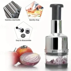 Creative Stainless Steel Garlic Cutter Onion Chopper Hand Pressure Garlic Presses Machine Kitchen Tools Kitchen Gadgets