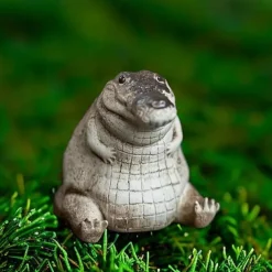 Crocodile Ornament - Resin Tea Pet For Home Decor, Collectibles, And Living Room Bar Cafe Decor - Miniature Landscape And Desk Decoration