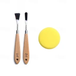 cross-border brush special-shaped scraper 13-piece set sponge pigment toning painting tool storage bag nylon brush