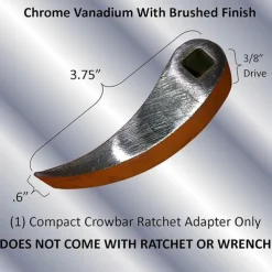 Crowbar Adapter Head, Crowbar Adapter Head Tool, Extra Strong Crowbar with Adjustable Angle Head, Infinite Ratchet Angle and Ratchet Lever Adapter Head