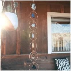 Crystal 7 Chakra Gemstone Wall Room Decor Tree Of Life Ornament Hanging Home Chakra Crystals Decoration Natural Stone