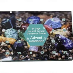 Crystal Advent Calendar 2025 Christmas Healing Crystal Advent Calendar Crystal Repair Stone Kit 24pcs Rock Collection Countdown Calendar For Birthday Christmas Girls