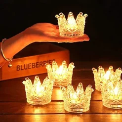 Crystal Candle Holder (Candle Not Included), Elegant Home Decor, Gift for Father's Day, Mother's Day, Christmas, Valentine's Day, Anniversary, Birthday, Romantic Table Decor