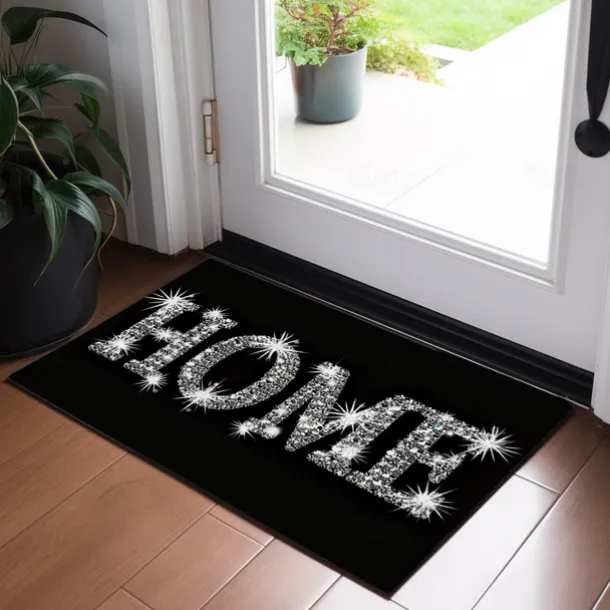 Crystal Home Doormat Floor Mats Washable Rugs Kitchen Mat Non-Slip Oil Proof Rug Indoor Outdoor Mat Bedroom Decor Bathroom Mat Entrance Rug