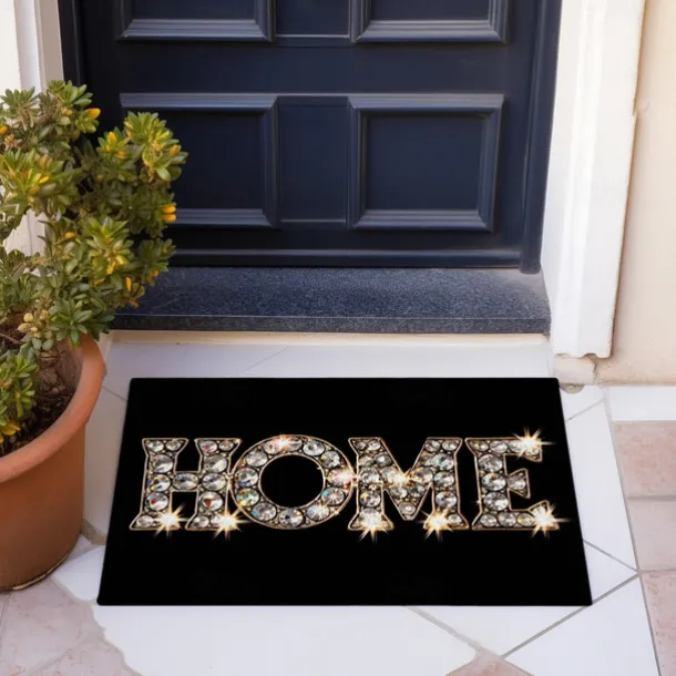 Crystal Home Doormat Floor Mats Washable Rugs Kitchen Mat Non-Slip Oil Proof Rug Indoor Outdoor Mat Bedroom Decor Bathroom Mat Entrance Rug