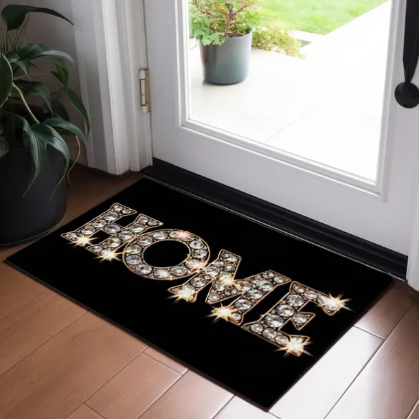 Crystal Home Doormat Floor Mats Washable Rugs Kitchen Mat Non-Slip Oil Proof Rug Indoor Outdoor Mat Bedroom Decor Bathroom Mat Entrance Rug