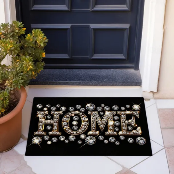 Crystal Home Doormat Floor Mats Washable Rugs Kitchen Mat Non-Slip Oil Proof Rug Indoor Outdoor Mat Bedroom Decor Bathroom Mat Entrance Rug
