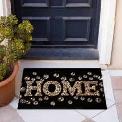 Crystal Home Doormat Floor Mats Washable Rugs Kitchen Mat Non-Slip Oil Proof Rug Indoor Outdoor Mat Bedroom Decor Bathroom Mat Entrance Rug