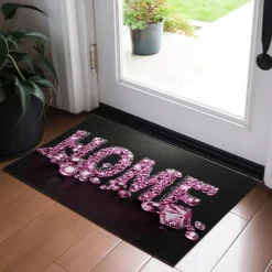 Crystal Home Doormat Floor Mats Washable Rugs Kitchen Mat Non-Slip Oil Proof Rug Indoor Outdoor Mat Bedroom Decor Bathroom Mat Entrance Rug