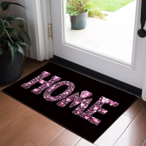 Crystal Home Doormat Floor Mats Washable Rugs Kitchen Mat Non-Slip Oil Proof Rug Indoor Outdoor Mat Bedroom Decor Bathroom Mat Entrance Rug