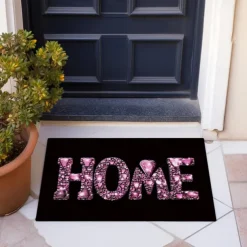 Crystal Home Doormat Floor Mats Washable Rugs Kitchen Mat Non-Slip Oil Proof Rug Indoor Outdoor Mat Bedroom Decor Bathroom Mat Entrance Rug