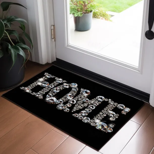 Crystal Home Doormat Floor Mats Washable Rugs Kitchen Mat Non-Slip Oil Proof Rug Indoor Outdoor Mat Bedroom Decor Bathroom Mat Entrance Rug