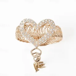 Curtain Tiebacks Zinc Alloy Drapery Holdback with Lengthened Straps Modern Simple Style Curtain Tie Backs Strenchy Wire Rope Curtain Straps for Home Decor Heart Key