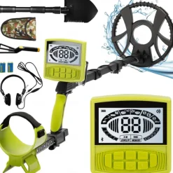 Custom Handheld Gold Metal Detector - Waterproof Outdoor Treasure Hunting & Archaeology Tool with 5 Professional Modes, 11