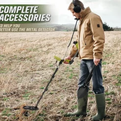 Custom Handheld Gold Metal Detector - Waterproof Outdoor Treasure Hunting & Archaeology Tool with 5 Professional Modes, 11
