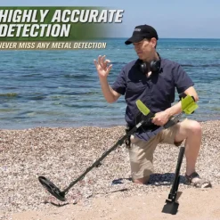 Custom Handheld Gold Metal Detector - Waterproof Outdoor Treasure Hunting & Archaeology Tool with 5 Professional Modes, 11