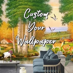 Custom Wallpaper Personalized Peel and Stick Make your Own Mural 3D Livingroom Bedroom Kitchen Bathroom 24