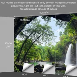 Custom Wallpaper Personalized Peel and Stick Make your Own Mural 3D Livingroom Bedroom Kitchen Bathroom 59"x71"(150x180cm)