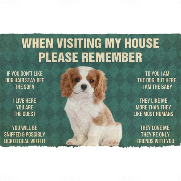 Cute Dogs Doormat Floor Mats Washable Rugs Kitchen Mat Non-Slip Oil Proof Rug Indoor Outdoor Mat Bedroom Decor Bathroom Mat Entrance Rug