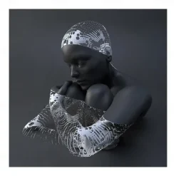 3D Wall Art Love Heart Prints/Posters Metal Sculpture Couple Hug Modern Picture Home Decoration Wall Hanging Gift Rolled Canvas Unframed Unstretched