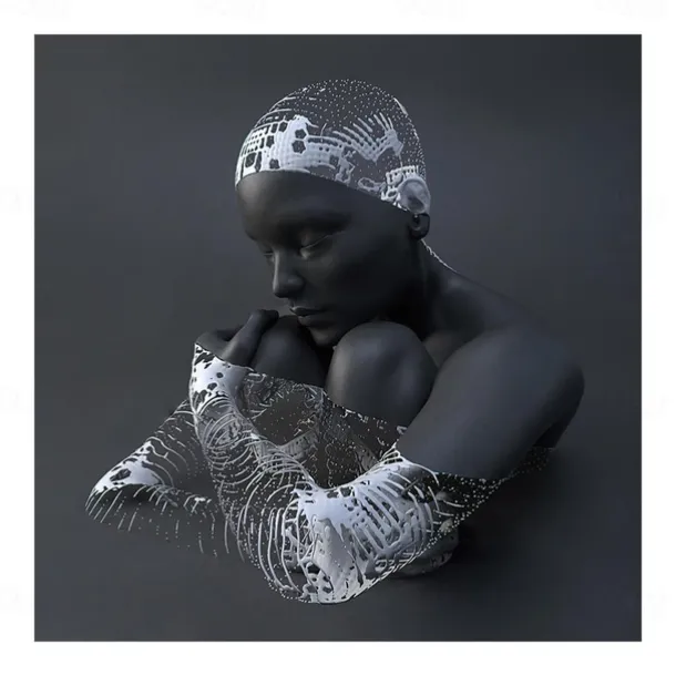 3D Wall Art Love Heart Prints/Posters Metal Sculpture Couple Hug Modern Picture Home Decoration Wall Hanging Gift Rolled Canvas Unframed Unstretched