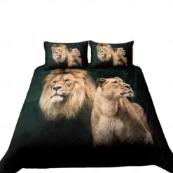 3D Bedding Cat print Print Duvet Cover Bedding Sets Comforter Cover with 1 print Print Duvet Cover or Coverlet，2 Pillowcases for Double/Queen/King