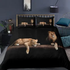 3D Bedding Cat print Print Duvet Cover Bedding Sets Comforter Cover with 1 print Print Duvet Cover or Coverlet，2 Pillowcases for Double/Queen/King